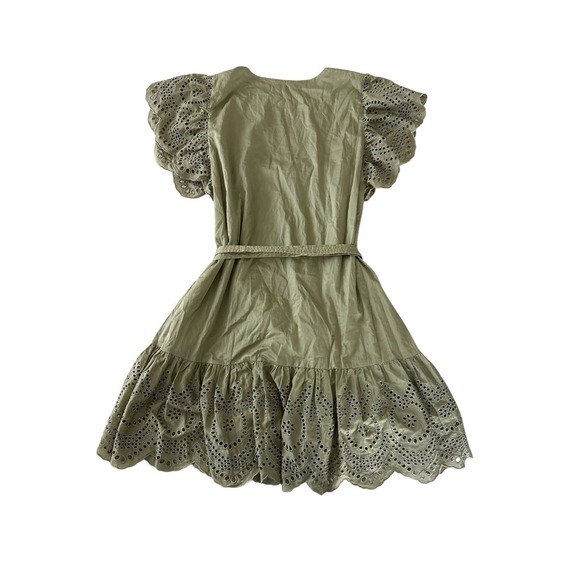 NWT Rails Darlene Eyelet Dress XL Cottage Western Ruffle Cotton Embroidered $278 - Picture 9 of 9